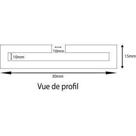 Profilé en C pour bride de fixation seule-Fixations-Panneaux Signalétiques