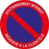 Stationnement interdit réservé à la clientèle-Panneau stationnement-Panneaux Signalétiques
