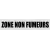 Plaque de porte zone non fumeurs-Plaque de porte-Panneaux Signalétiques