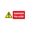 Panneau danger attention falaise-Panneau attention Danger-Panneaux Signalétiques