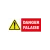 Panneau danger attention falaise-Panneau attention Danger-Panneaux Signalétiques
