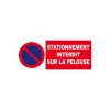 Stationnement interdit sur la pelouse-Panneau stationnement-Panneaux Signalétiques