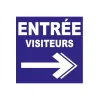 Panneau entrée visiteurs droite-Panneau directionnel-Panneaux Signalétiques