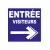 Panneau entrée visiteurs droite-Panneau directionnel-Panneaux Signalétiques