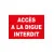 Panneau accès à la digue interdit-Interdiction-Panneaux Signalétiques