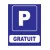 Parking gratuit-Panneau parking-Panneaux Signalétiques