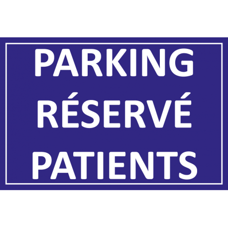 Parking réservé patients