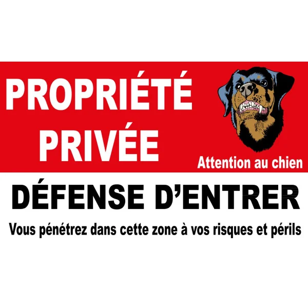 Propriété privée défense d'entrer-Panneau propriété privée-Panneaux Signalétiques