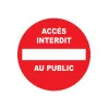 Accès interdit au public-Panneau accès interdit-Panneaux Signalétiques