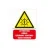 Etiquette attention câble courant continu sous tension. Lot de 10ex-Autocollant danger et avertissement-Panneaux Signalétiques