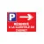 Parking réservé a la clientèle du cabinet direction droite-Panneau parking-Panneaux Signalétiques
