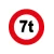 Interdit aux 7T-Panneau routier-Panneaux Signalétiques