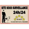 Site sous surveillance 24h/24-Panneau vidéo surveillance-Panneaux Signalétiques