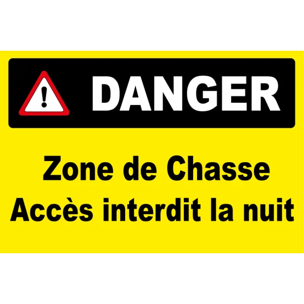 Lot de 4 panneaux-Panneau attention Danger-Panneaux Signalétiques
