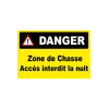 Lot de 4 panneaux-Panneau attention Danger-Panneaux Signalétiques