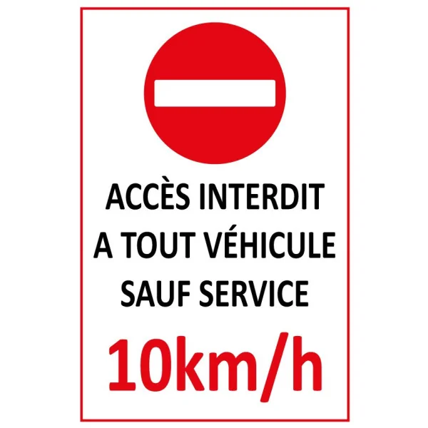 Accès interdit a tout personne sauf service-Panneau accès interdit-Panneaux Signalétiques