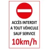 Accès interdit a tout personne sauf service-Panneau accès interdit-Panneaux Signalétiques