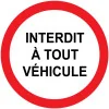 Interdit à tout véhicule sauf service-Panneau accès interdit-Panneaux Signalétiques