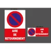 Aire de retournement-Panneau stationnement-Panneaux Signalétiques
