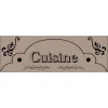 Panneau Cuisine Brun-Plaque de porte-Panneaux Signalétiques