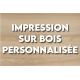 Panneau en bois personnalisé 300x200 mm