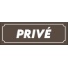 Panneau Privé