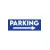 Parking à droite : Format - 300x100mm PVC 3mm d'épaisseur-Panneau parking-Panneaux Signalétiques