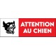 Panneau Attention au chien