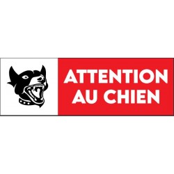 Panneau Attention au chien