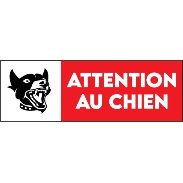 Panneau Attention au chien-Panneau attention au chien-Panneaux Signalétiques