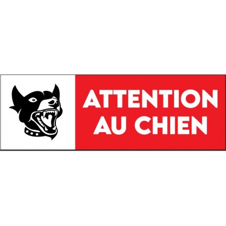 Panneau Attention au chien