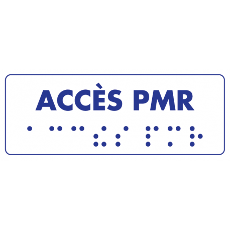 accès PMR braille