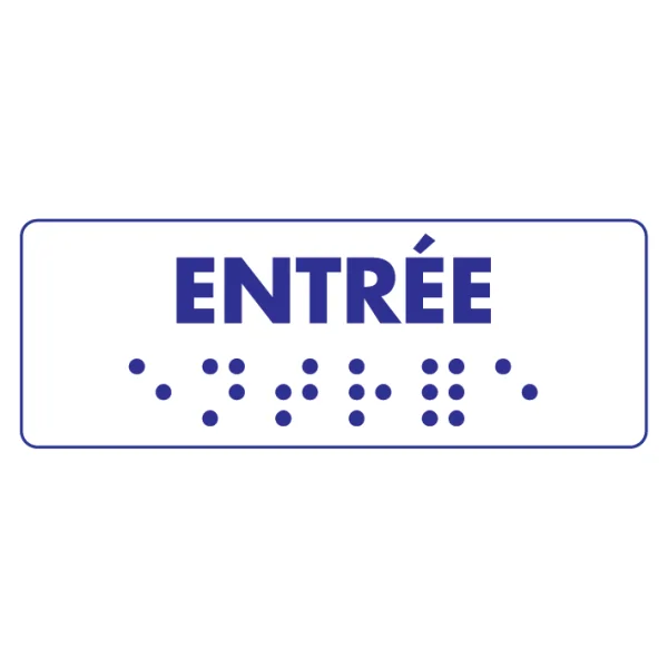 Entrée braille-Signalétique braille-Panneaux Signalétiques