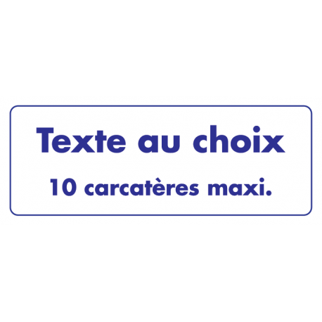 signalétique braille texte au choix