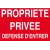 Propriété privée défense d'entrer-Panneau propriété privée-Panneaux Signalétiques