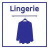 Plaque de porte lingerie