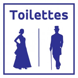 plaque de porte toilette