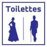 plaque de porte toilette