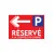 Parking réservé a la clientèle du cabinet direction GAUCHE-Panneau parking-Panneaux Signalétiques