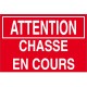 Attention chassen a cours