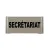 Plaque de porte aluminium secrétariat-Plaque de porte-Panneaux Signalétiques