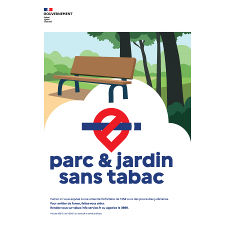 Parc et jardin sans tabac