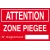 Attention zone piégée-Panneau chasse interdite-Panneaux Signalétiques