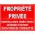 Panneau propriété privée surveillance 24h/24, défense d'entrer sous peine de poursuite-Interdiction-Panneaux Signalétiques