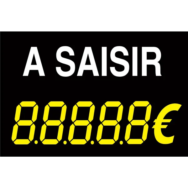 Panneau de vente a saisir-Panneau commercial-Panneaux Signalétiques