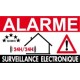 Alarme surveillance électronique 24/24h                  (lot de 6p)
