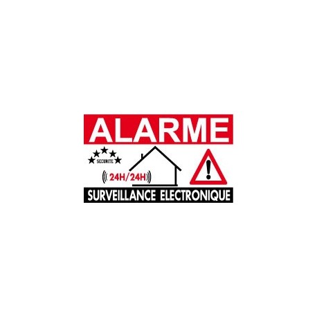 Alarme surveillance électronique 24/24h                  (lot de 6p)