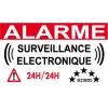 Autocollant Alarme surveillance électronique 24h/24