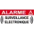 Alarme surveillance électronique (lot de 10p)-Autocollant de dissuasion-Panneaux Signalétiques