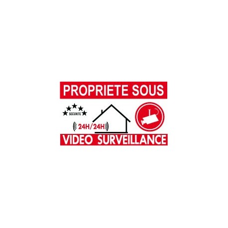 Propriété sous vidéo surveillance (lot de 6p)